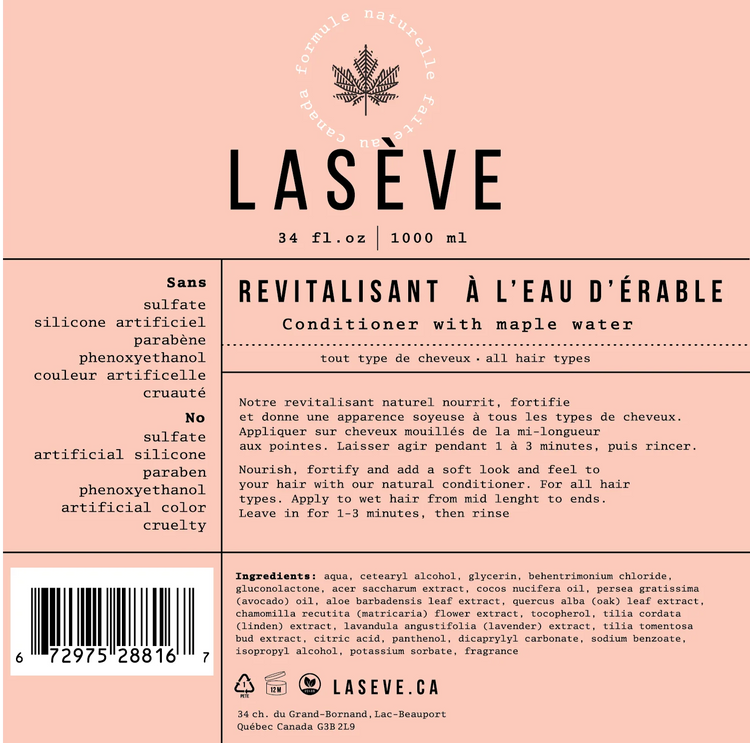 Duo recharges Shampooing + Revitalisant Lasève