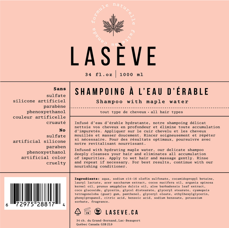 Duo recharges Shampooing + Revitalisant Lasève